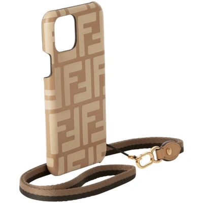 Shop Fendi Brown 'forever ' Iphone 11 Pro Phone Case In F1cgs Honey