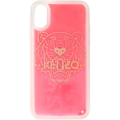 Shop Kenzo Red Glitter Tiger Iphone Xs Max Case In 28 Strawber
