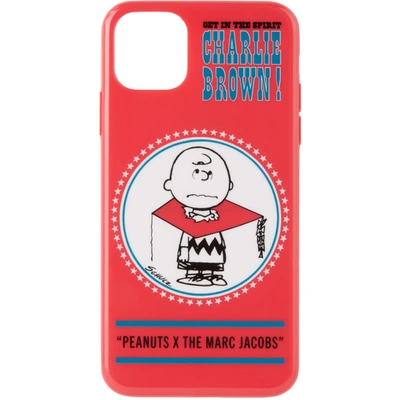 Shop Marc Jacobs Red Peanuts Edition Charlie Brown Iphone 11 Pro Max Case In 601 Red