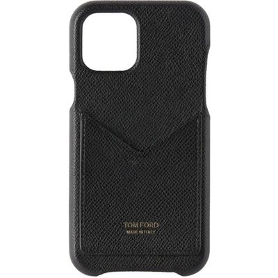 Shop Tom Ford Black Card Slot Iphone 11 Pro Case In U9000 Black