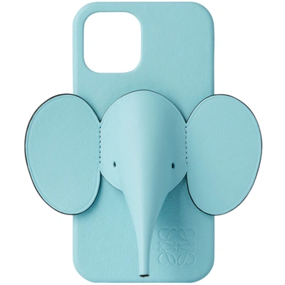 Shop Loewe Blue Elephant Iphone 12 Case In 5578 Pacifi