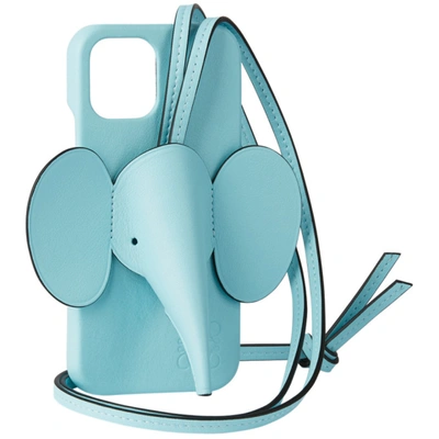 Shop Loewe Blue Elephant Iphone 12 Case In 5578 Pacifi