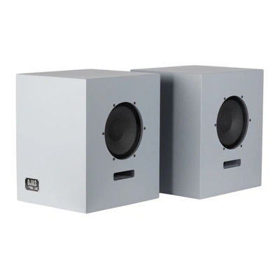 Ojas Ssense Exclusive Grey Utility Wood Bookshelf Speakers In Utility Gra