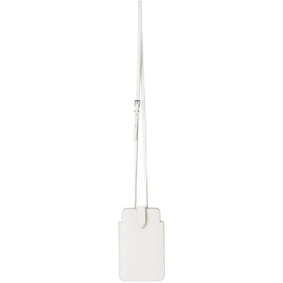 Shop Maison Margiela White Leather Phone Pouch In T1003 White