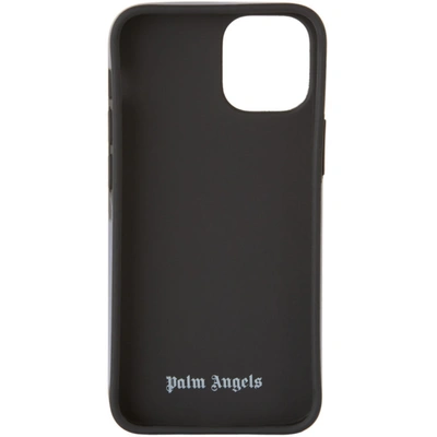 Shop Palm Angels Grey Palms Boulevard Iphone 12 Mini Case In Black White