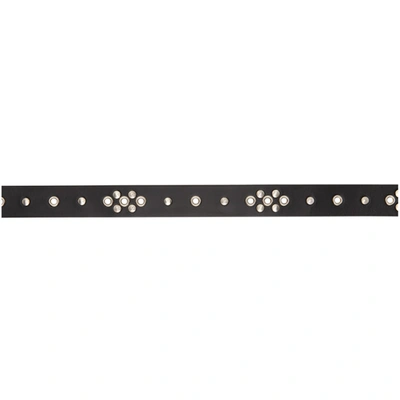 Shop Lemaire Black Studded Belt In 999 Black