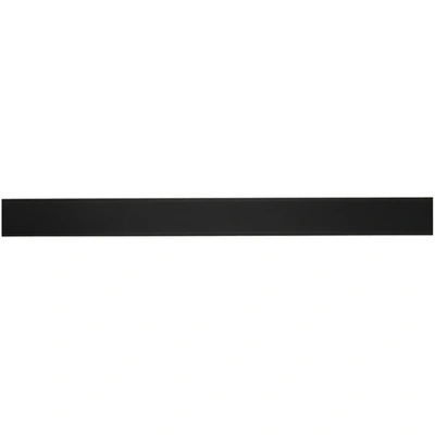 Shop Balenciaga Black Logo Rolled Buckle Belt In 1000 Black