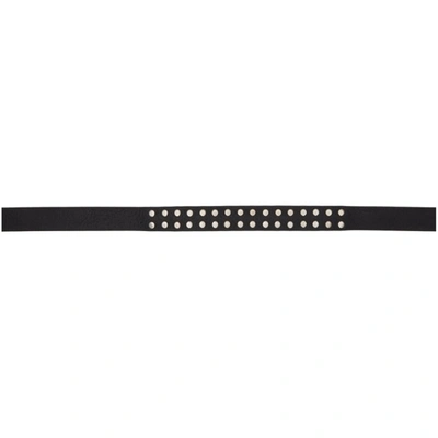 Shop Rick Owens Black Tougue Belt In 09 Black