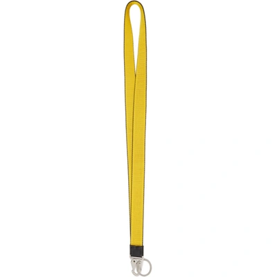 Shop Off-white Yellow Classic Industrial Necklace Keychain In Yellow Black