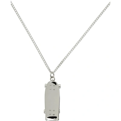 Shop Ambush Silver Skateboard Charm Necklace