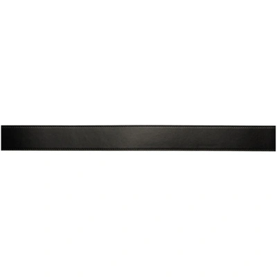 Shop Fendi Black Shiny Baguette Belt In F0z24 Black