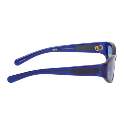 Shop Flatlist Eyewear Blue Veneda Carter Edition Daze Sunglasses In Crystal Blu
