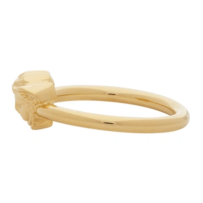 Shop Versace Gold Medusa Ring In D00o Gold