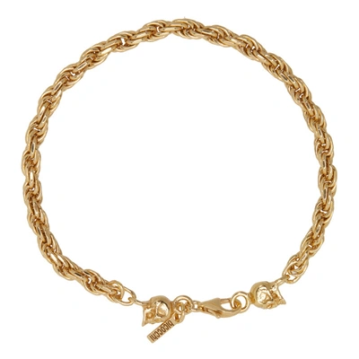 Shop Emanuele Bicocchi Ssense Exclusive Gold Rope Chain Bracelet