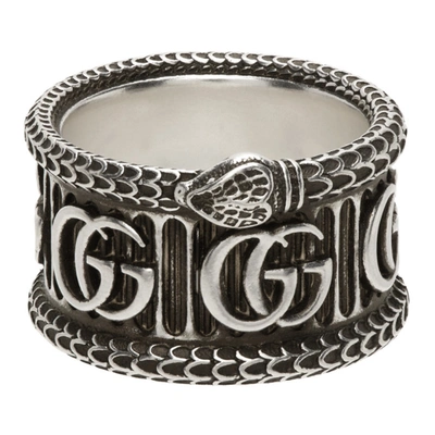 Shop Gucci Silver Double G Ring