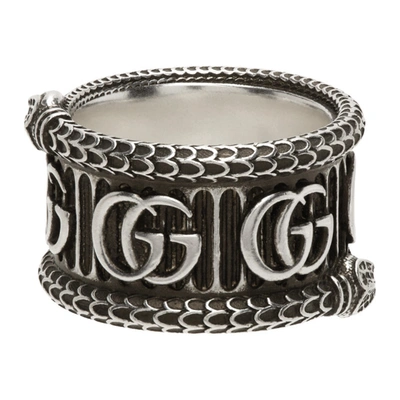 Shop Gucci Silver Double G Ring