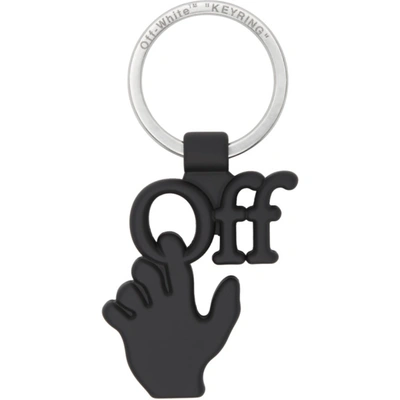 Shop Off-white Black Hand 'off' Keychain In Black No Color