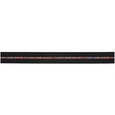 Shop Paul Smith Black Artist Stripe Belt In 79 Black