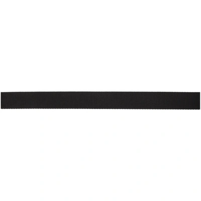 Shop Stone Island Black Nylon Tape Belt In V0029 Black