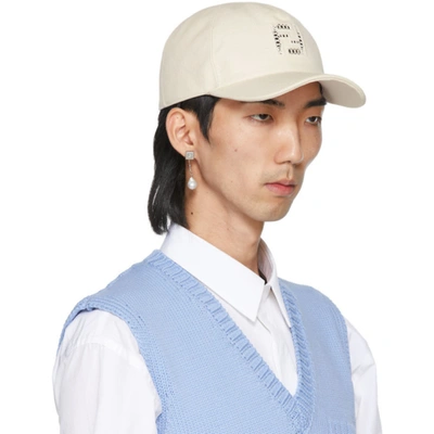 Shop Fendi Beige Undyed 'forever ' Baseball Cap In F0rq0natura