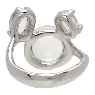Shop Alan Crocetti Silver Dew Ring In Rhodium
