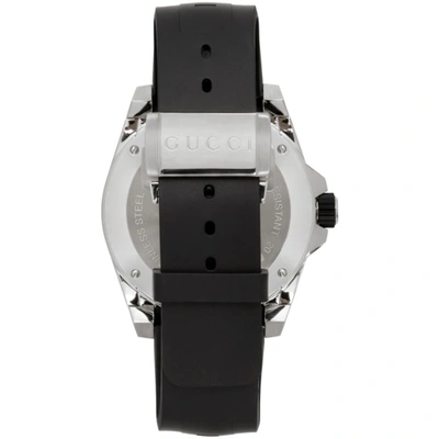 Shop Gucci Black & Silver Snake Dive Watch