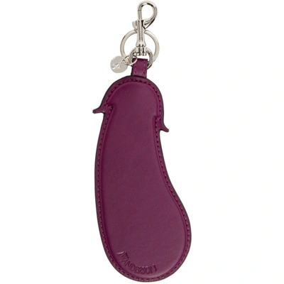 Shop Jw Anderson Purple Aubergine Keychain In 700 Purple