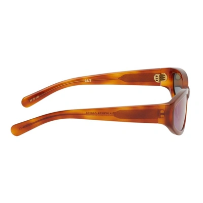 Shop Flatlist Eyewear Tortoiseshell Veneda Carter Edition Mirrored Daze Sunglasses In Classic Hav