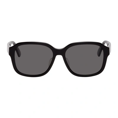 Shop Gucci Black Square Sunglasses In 005 Black