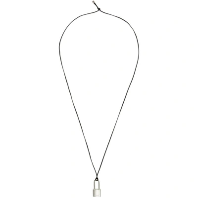 Shop Ambush Silver Small Padlock Charm Necklace