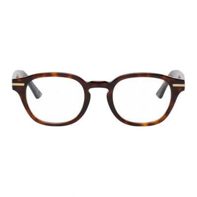 Shop Cutler And Gross Tortoiseshell 1356 Glasses In Dkturtle