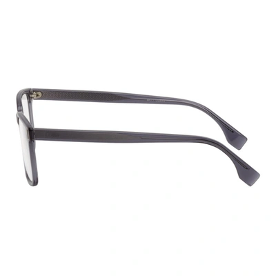 Shop Fendi Grey Rectangular 'forever ' Glasses In 0fx8 Gry Pdegg