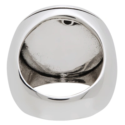 Stolen Girlfriends Club Silver & Black Skeleton Ring In Silver