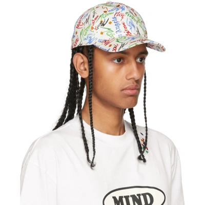 Shop Palm Angels Off-white Missoni Edition Scribble Cap In Off White M