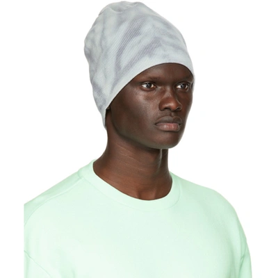 Shop John Elliott Blue Wool & Cashmere Tie-dye Surplus Beanie In Sage Tie Dye