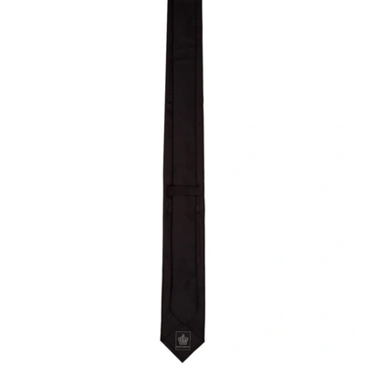 Shop Dolce & Gabbana Black Silk Dna Tie In N0000 Nero