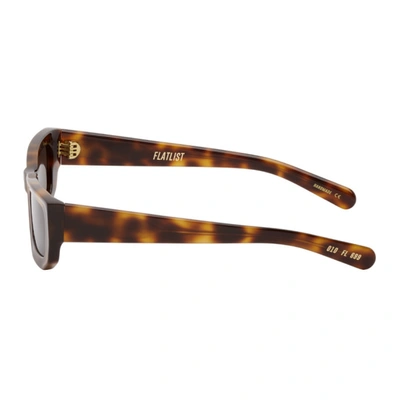 Shop Flatlist Eyewear Tortoiseshell Bricktop Sunglasses In Tortoise /