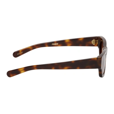 Shop Flatlist Eyewear Tortoiseshell Frankie Sunglasses In Tortoise /