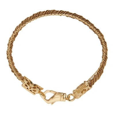 Shop Emanuele Bicocchi Ssense Exclusive Gold Rope Bracelet