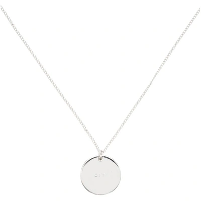 Shop Apc Silver Eloi Necklace In Rab Argent