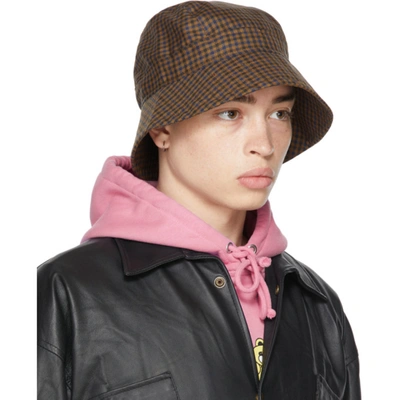 Shop Liberal Youth Ministry Black & Navy Wool Plaid Bucket Hat