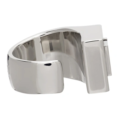 Shop Fendi Silver 'forever ' Ring In F0ae5 Palla