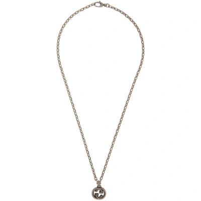Shop Gucci Silver Interlocking G Chain Necklace
