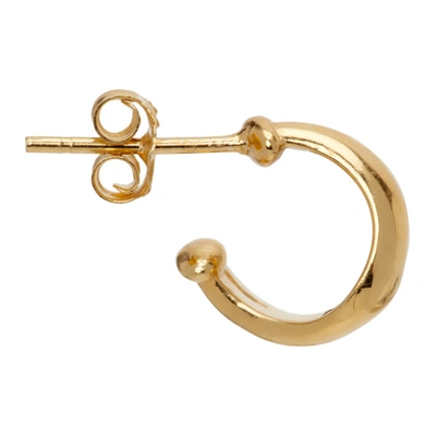 Shop Alan Crocetti Gold Acme Single Earring