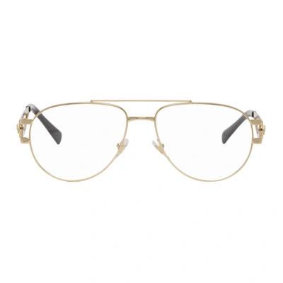 Shop Versace Gold Rock Icons Medusa Glasses