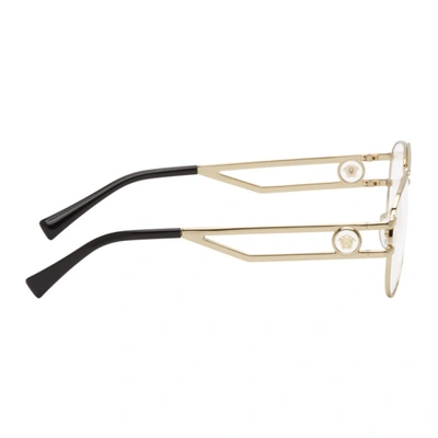Shop Versace Gold Rock Icons Medusa Glasses