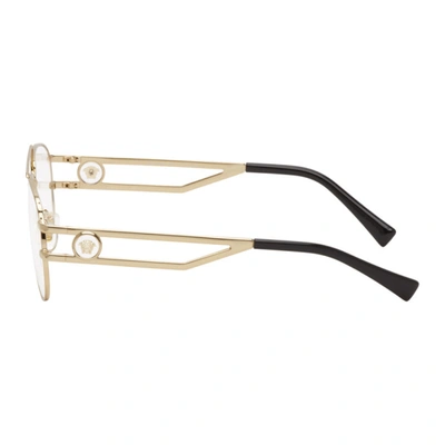 Shop Versace Gold Rock Icons Medusa Glasses