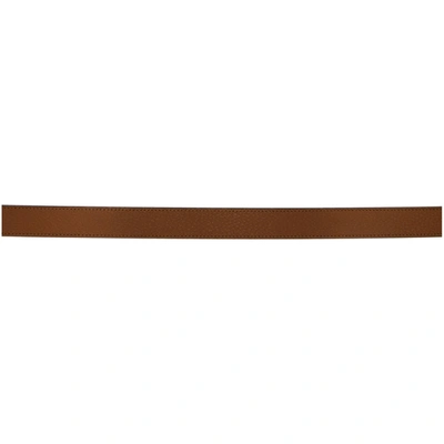 Shop Gucci Brown Leather Interlocking G Belt In 2535 Brown