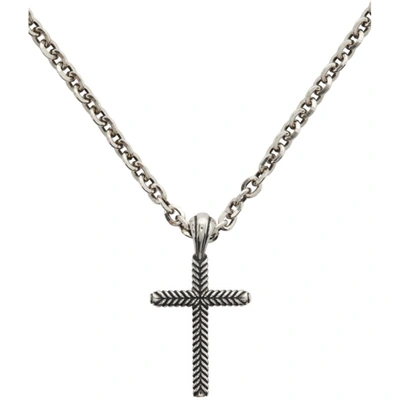 Shop Emanuele Bicocchi Silver Cross Necklace