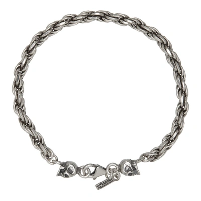 Shop Emanuele Bicocchi Ssense Exclusive Silver Rope Chain Bracelet